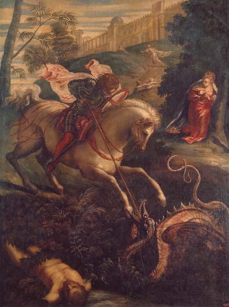 Jacopo Tintoretto St.George and the Dragon oil painting image